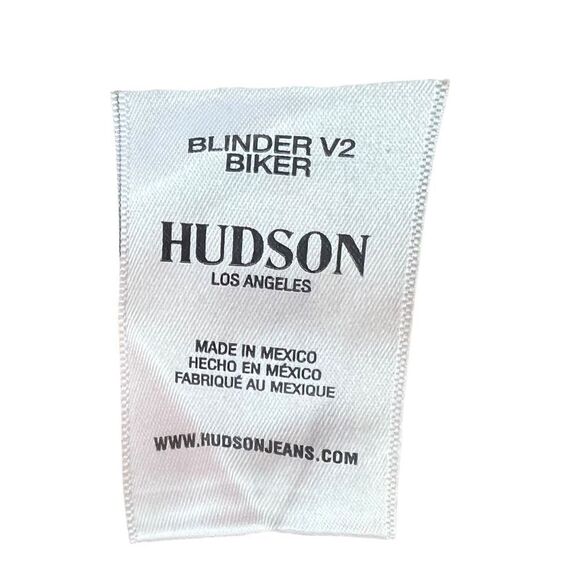 Hudson Blinder V2 Biker Jean in Lightscrapedpaint NWT Size 31 - Picture 11 of 13
